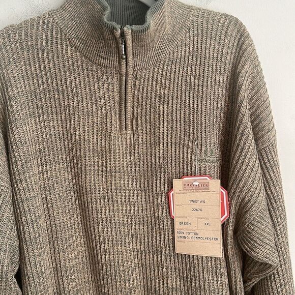 Chevalier 1/4 Zip Knit Pullover Men’s Jacket XXL - Picture 2 of 8